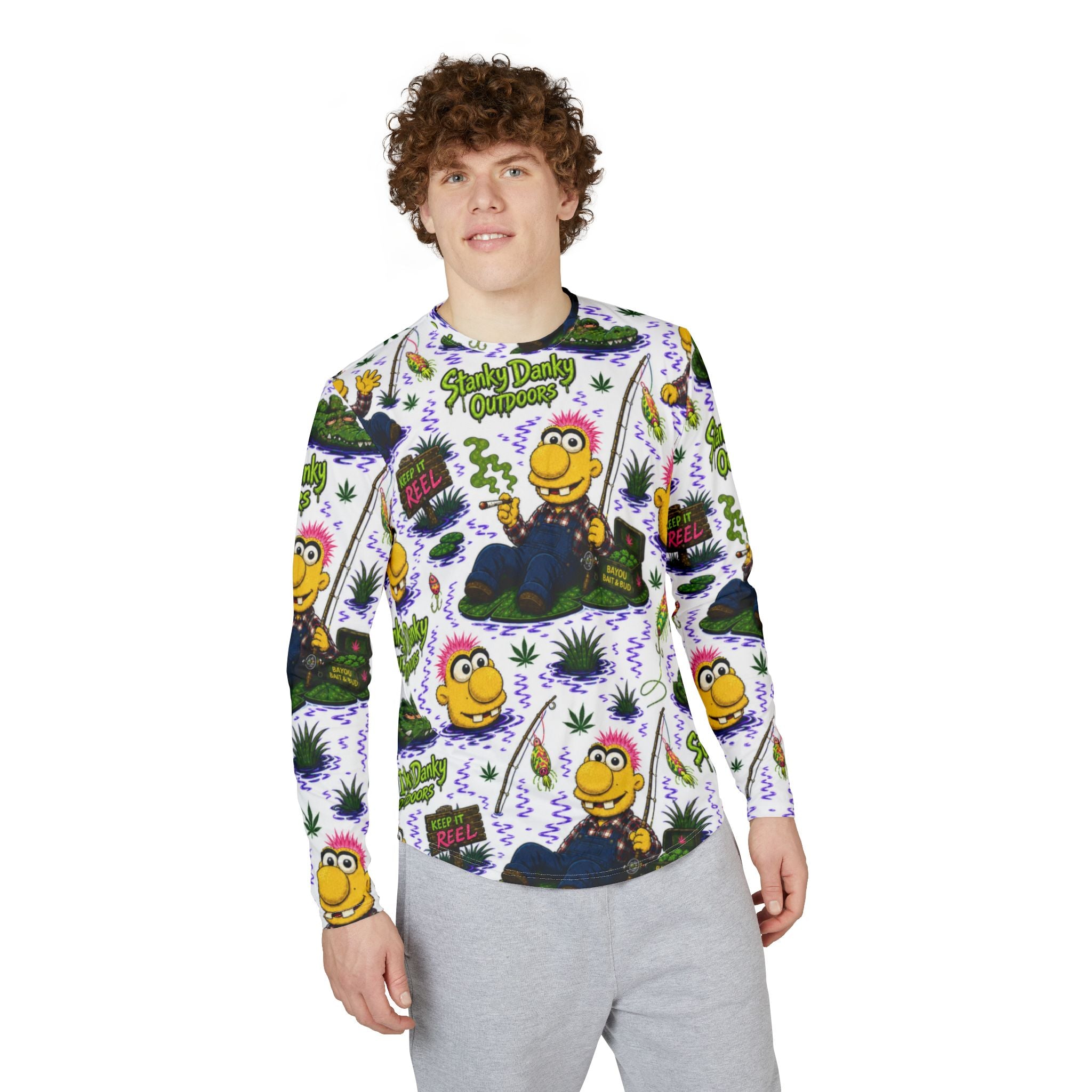 Men's UV Protection Long Sleeve Shirt (AOP)