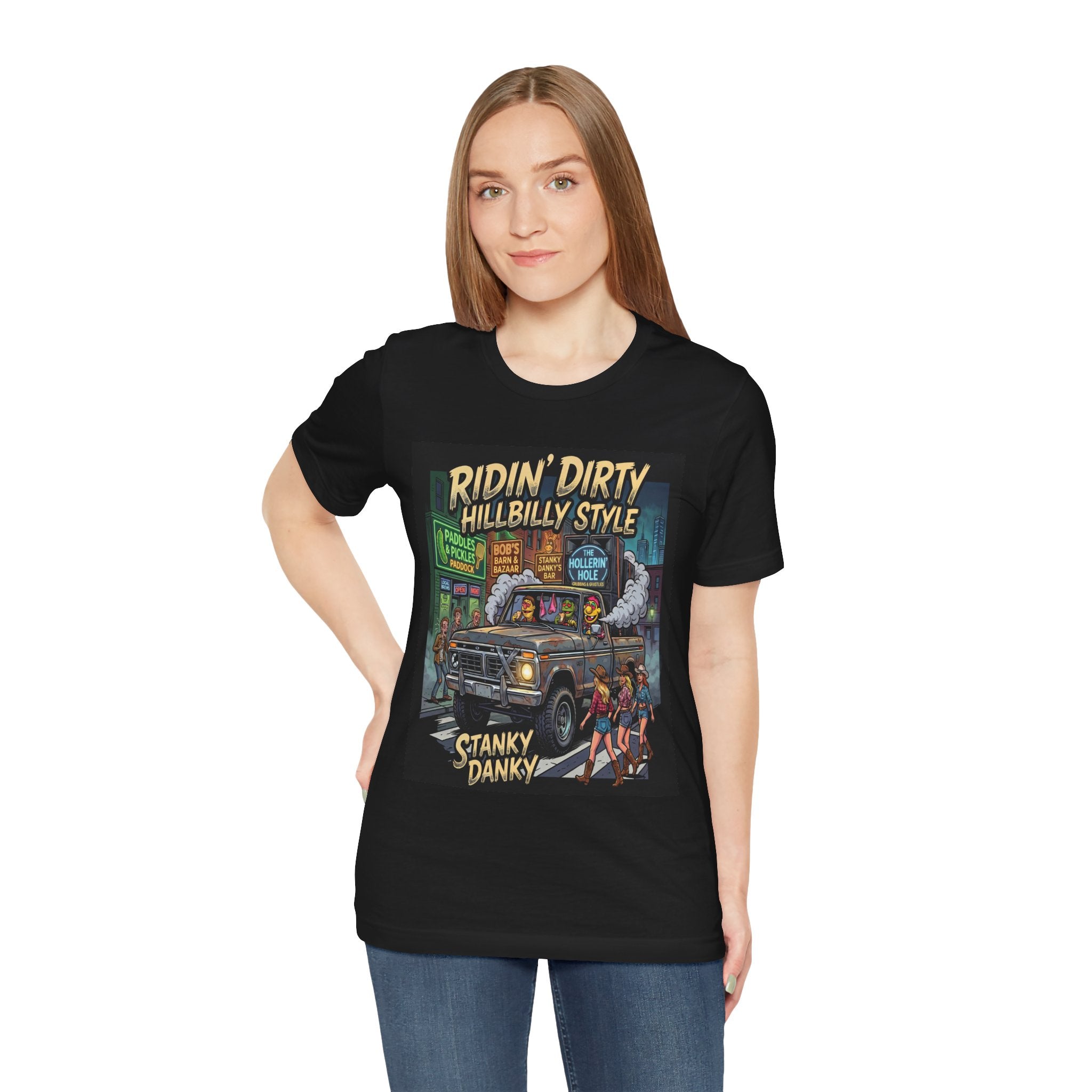 Ridin' Dirty Hillbilly Style Tee — "Stanky Danky" Tour Truck Graphic Tee