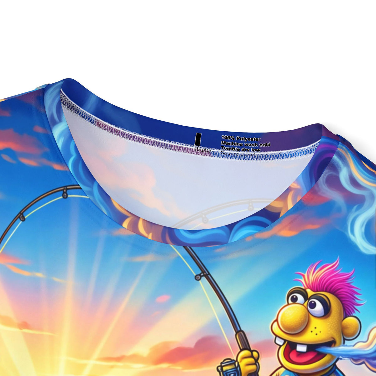 Fishing Graphic Jersey — "Stanky Danky Wake & Bake" All-Over Print