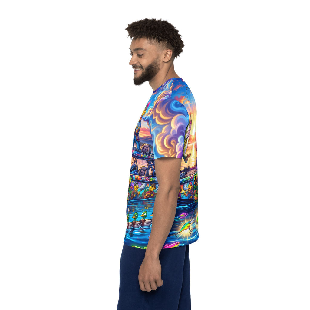 Fishing Graphic Jersey — "Stanky Danky Wake & Bake" All-Over Print