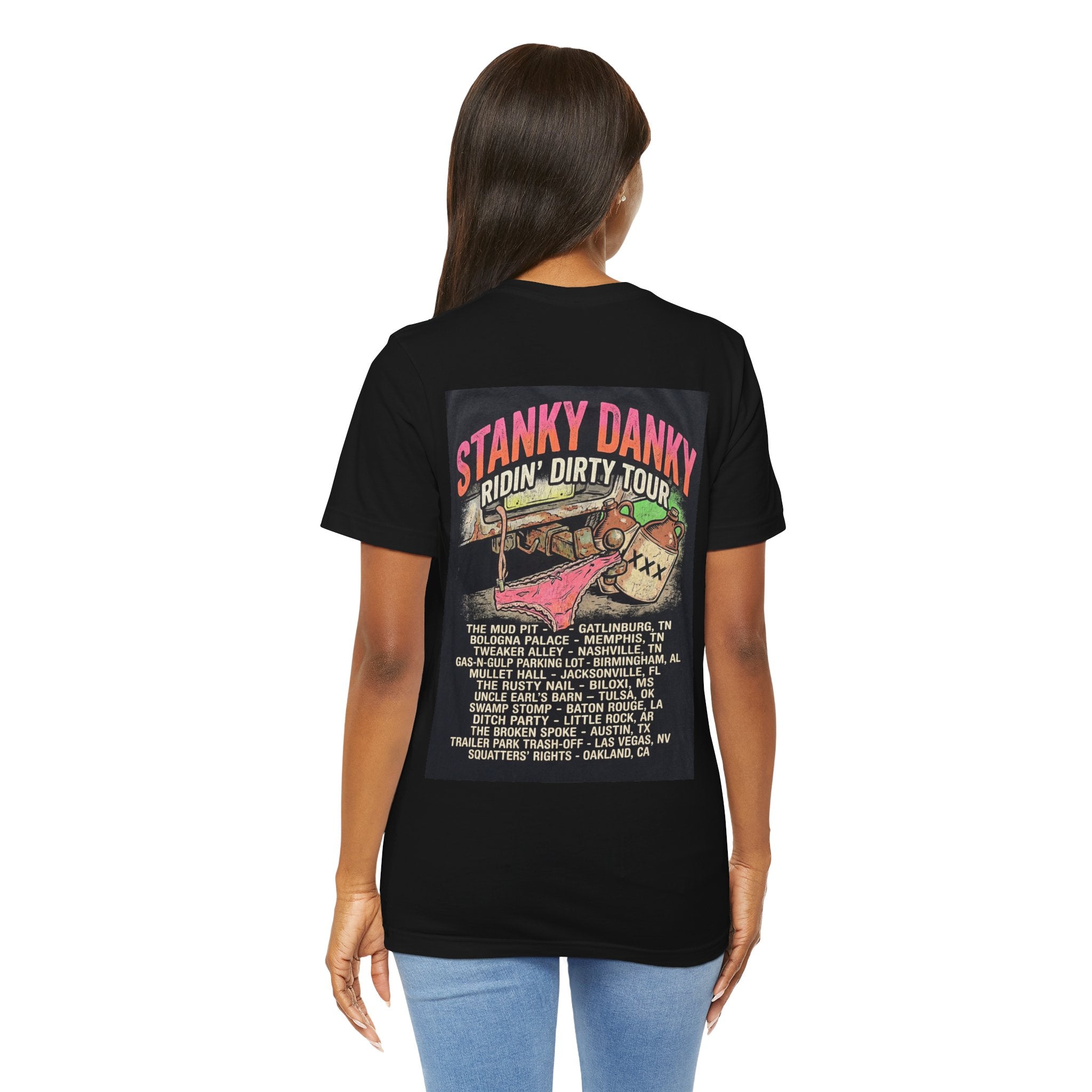 Ridin' Dirty Hillbilly Style Tee — "Stanky Danky" Tour Truck Graphic Tee
